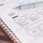 Wireframe in bespoke website design process - Gold Coast